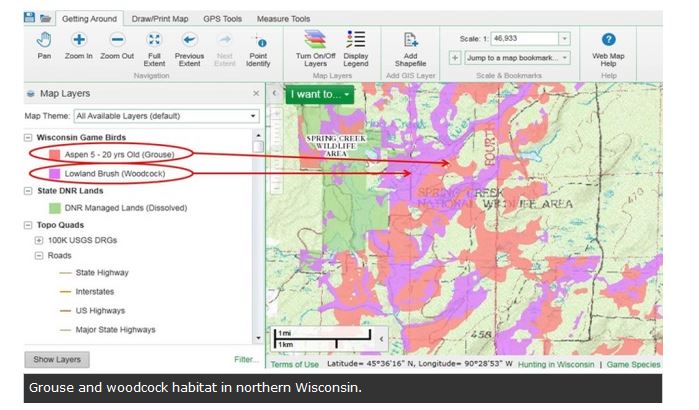 Wi Dnr Interactive Map Wi Dnr Develops Upland Habitat Maps - Rgs