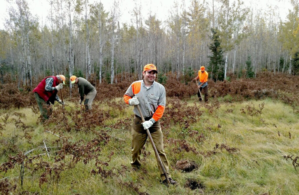 RGS & AWS members work on habitat project in Michigan