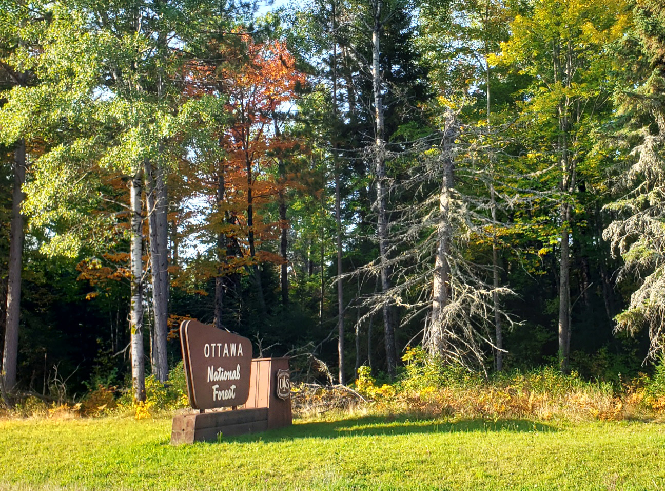 ottawa national forest sign