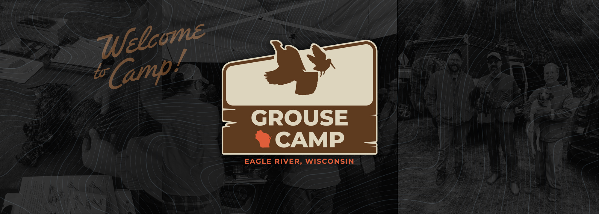 Grouse Camp Where Bird Dogs Rule Enamel Camp Mug